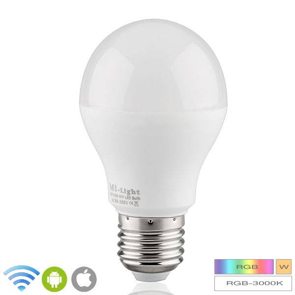 MiBoxer E27 6w RGB + CCT, 2.4 Ghz, 550 Lumen, 2 Jaar Garantie - FUT014, foto 2 van 3