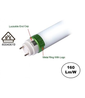Led Tube 120cm, 20w, 3060 - 3320 Lumen (160lm/w), 5 Jaar garantie