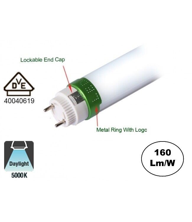 Led Tube 120cm, 20w, 3060 - 3320 Lumen (160lm/w), 5 Jaar garantie