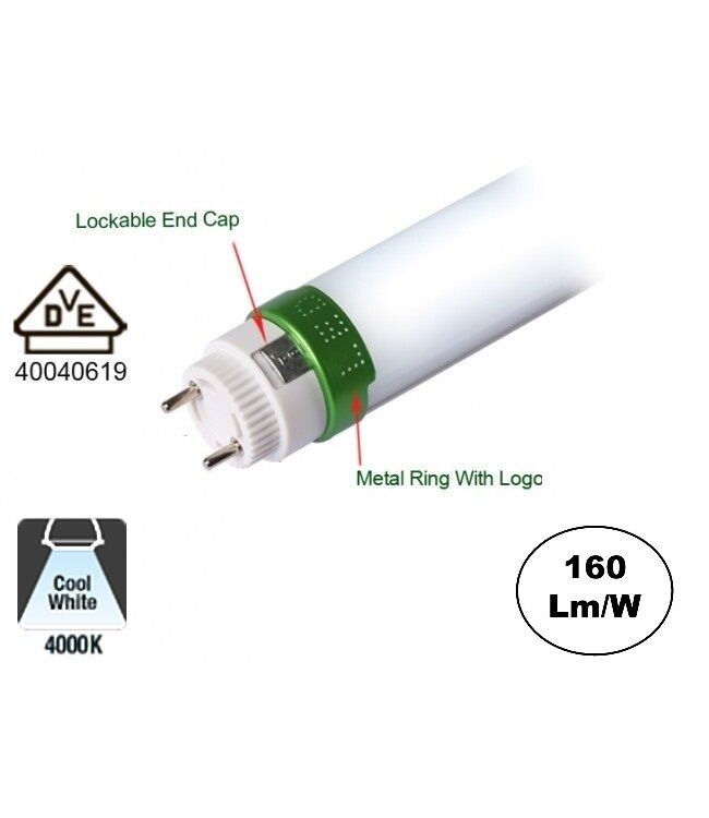Led Tube 150cm, 30w, 4560-5080 Lumen (160lm/w), 5 Jaar garantie