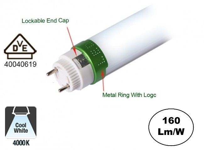 Led Tube 150cm, 30w, 4560-5080 Lumen (160lm/w), 5 Jaar garantie, foto 4 van 6