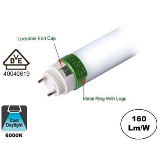 Led Tube 150cm, 30w, 4560-5080 Lumen (160lm/w), 5 Jaar garantie