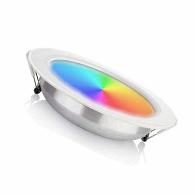 MiBoxer LED Downlighter 12w RGB + CCT, 2.4Ghz, 1100 Lumen, Gatmaat 150mm, 2 Jaar Garantie - FUT066, foto 2 van 3