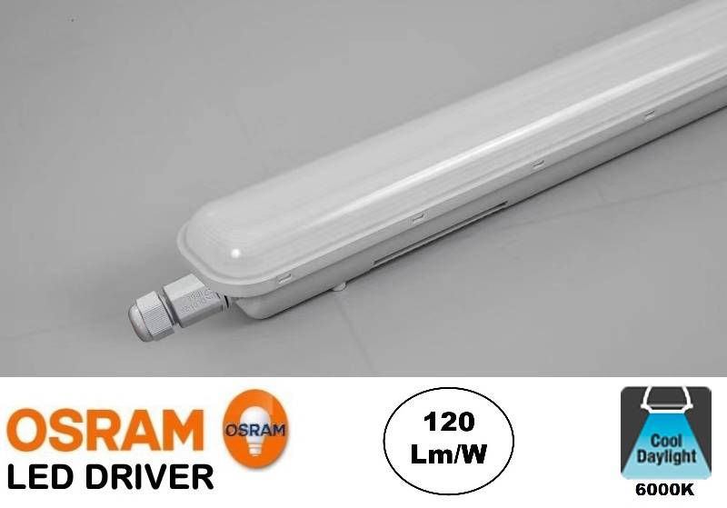 UITVERKOOP: Led Tri Proof 63cm, 24w, 2880 Lumen (120lm/w), Osram LED Driver, IP65