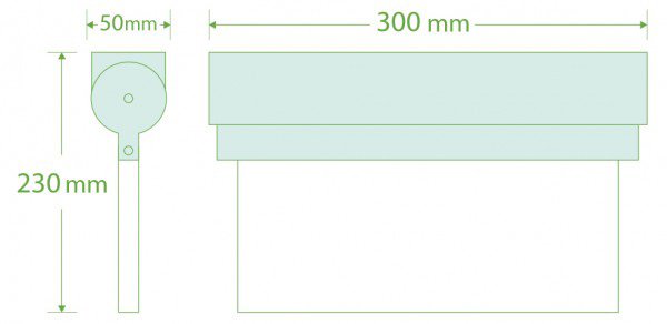 LED Noodverlichtingsarmatuur 2w, 240 Lumen, Kantelbaar, Opbouw, Met pijlaanduiding, 3 Jaar garantie, foto 3 van 4