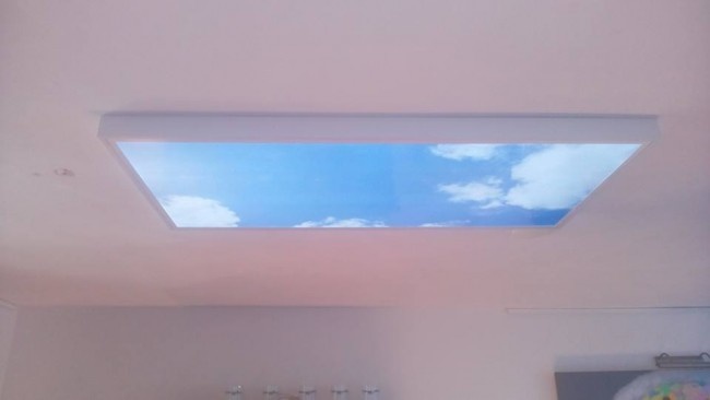 Fotoprint afbeelding Wolken 180x180cm voor 9x 60x60cm led paneel, foto 4 van 6