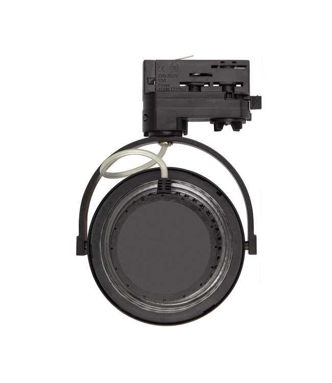 3 Fase Rail Spot AR111, 15w, 800 Lumen, Dimbaar, Zwart Armatuur, 3 Jaar Garantie