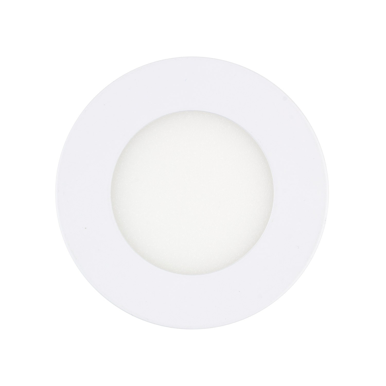 UITVERKOOP: LED Downlighter Slim 3w, 230 Lumen, Wit, Aluminium Body, Gatmaat Φ75mm, foto 3 van 6
