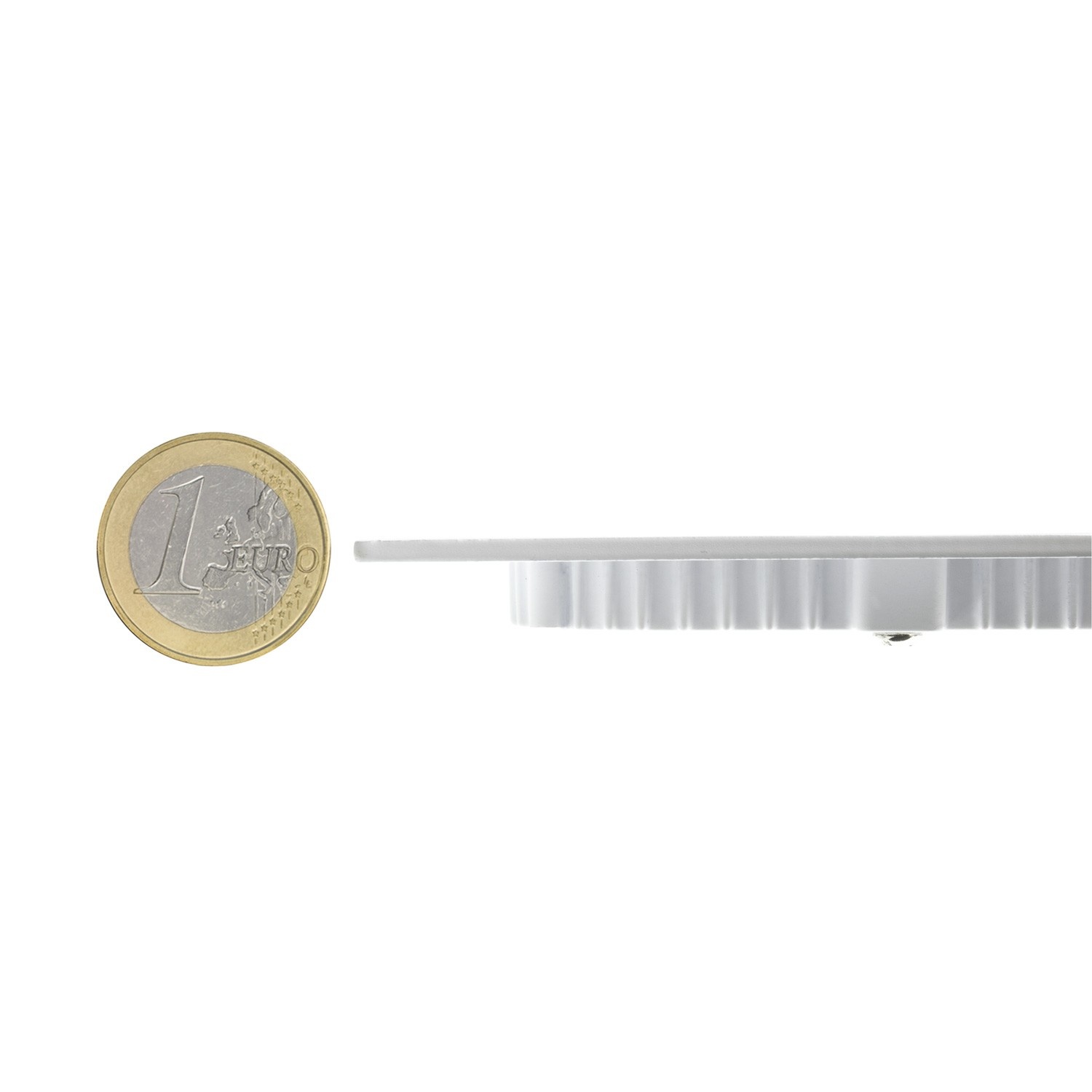 UITVERKOOP: LED Downlighter Slim 3w, 230 Lumen, Wit, Aluminium Body, Gatmaat Φ75mm, foto 5 van 6