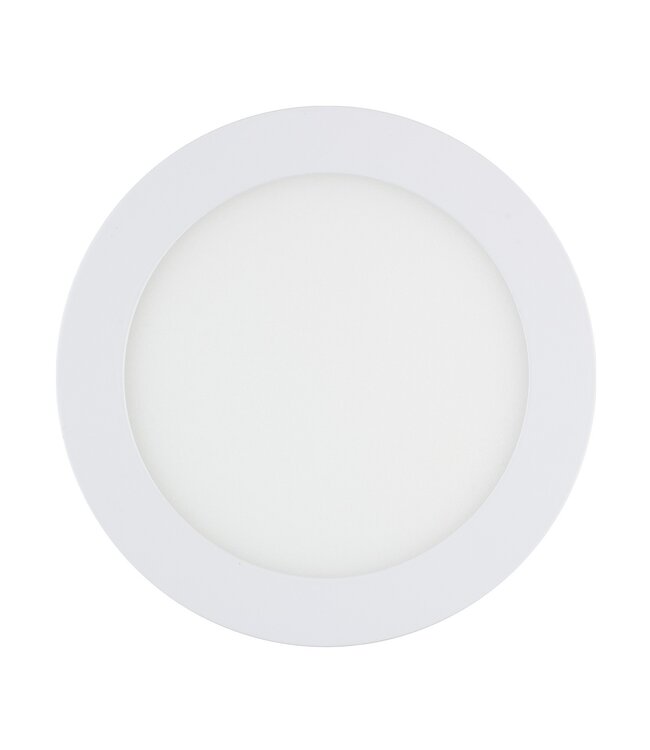 UITVERKOOP: LED Downlighter Slim 9w, 700 Lumen, Wit, Aluminium Body, Gatmaat Φ135mm