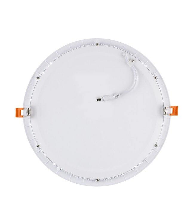 UITVERKOOP: LED Downlighter Slim 24w, 2000 Lumen, Wit, Aluminium Body, Gatmaat Φ285mm