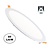 UITVERKOOP: LED Downlighter Slim 24w, 2000 Lumen, Wit, Aluminium Body, Gatmaat Φ285mm