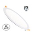 UITVERKOOP: LED Downlighter Slim 24w, 2000 Lumen, Wit, Aluminium Body, Gatmaat Φ285mm