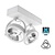 Opbouw LED Spot 2x AR111, 30w, 1600 Lumen, Dimbaar, Wit Armatuur, 3 Jaar Garantie