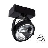 Opbouw LED Spot AR111, 15w, 800 Lumen, Dimbaar, Zwart Armatuur, 3 Jaar Garantie