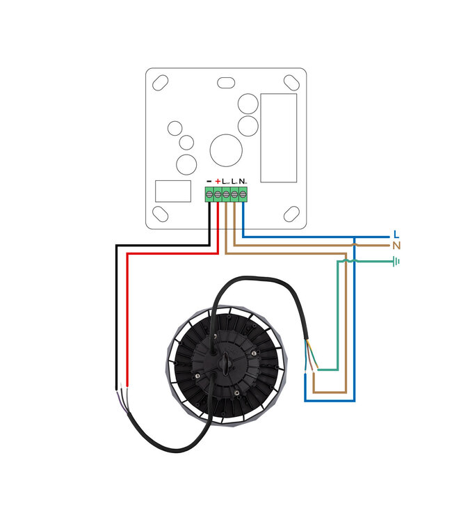 Opbouw Led dimmer 1-10v voor led panelen 0-600w met afstandbediening