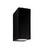 Wandarmatuur Mis up/down, Zwart, IP54, (2x GU10 spot)
