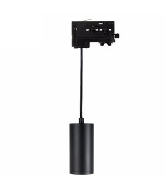 3 Fase Rail Hanglamp Zwart, Kabellengte 150cm, Met GU10 Fitting
