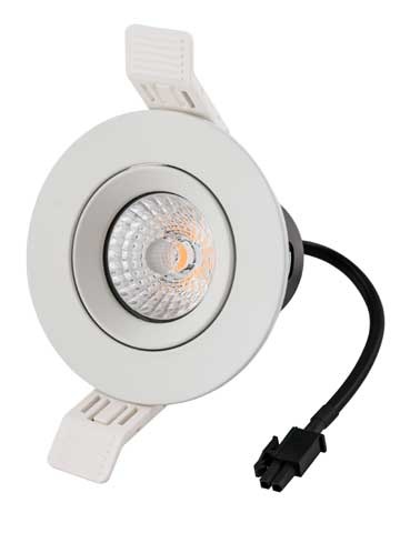 Led Spot Armatuur Mat Wit, Verdiept, Kantelbaar, IP20, foto 2 van 4