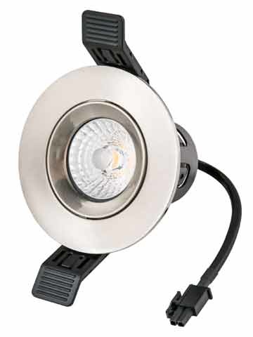 Led Spot Armatuur Geborsteld Staal, Verdiept, Kantelbaar, IP20, foto 3 van 4