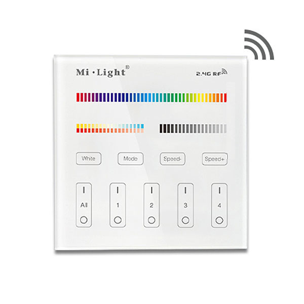 MiBoxer Wandbediening RGB + CCT (230V) - 2.4Ghz - T4W, foto 3 van 6