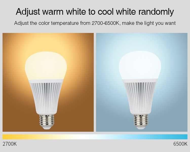 MiBoxer E27 9w RGB + CCT, Wifi/RF, 850 Lumen, 2 Jaar Garantie, foto 3 van 6
