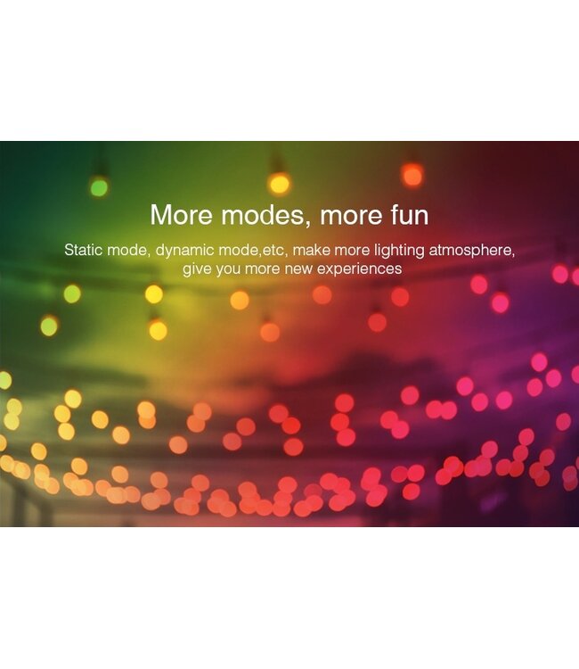 MiBoxer E27 9w RGB + CCT, Wifi/RF, 850 Lumen, 2 Jaar Garantie