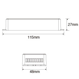 MiBoxer 1 Channel host controller 24v - 2.4Ghz - SYS-T1, foto 4 van 6