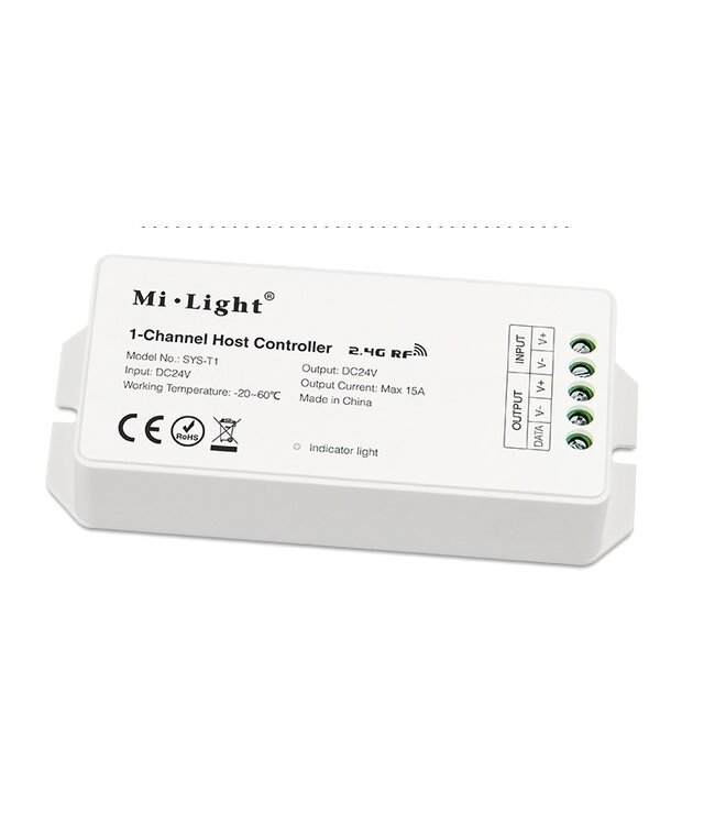 MiBoxer 1 Channel host controller 24v - 2.4Ghz - SYS-T1