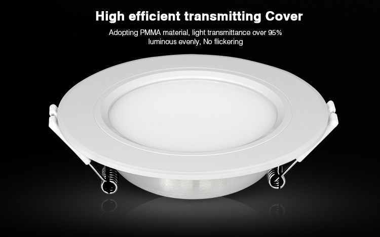 MiBoxer LED Downlighter 6w RGB + CCT, 2.4Ghz, 550 Lumen, Gatmaat 95mm, 2 Jaar Garantie - FUT068, foto 6 van 6