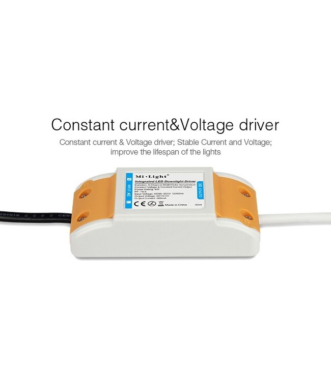 MiBoxer LED Downlighter 6w RGB + CCT, Wifi/RF, 550 Lumen, IP54, Gatmaat 100mm, 2 Jaar Garantie