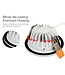MiBoxer LED Downlighter 6w RGB + CCT, 2.4Ghz, 550 Lumen, IP54, Gatmaat 100mm, 2 Jaar Garantie - FUT063