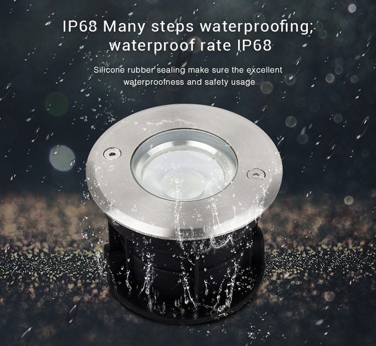 MiBoxer LED Grondspot 5w, RGB+CCT, 2.4Ghz, 350 Lumen, IP68, 24v, 2 Jaar Garantie - SYS-RD1, foto 5 van 6