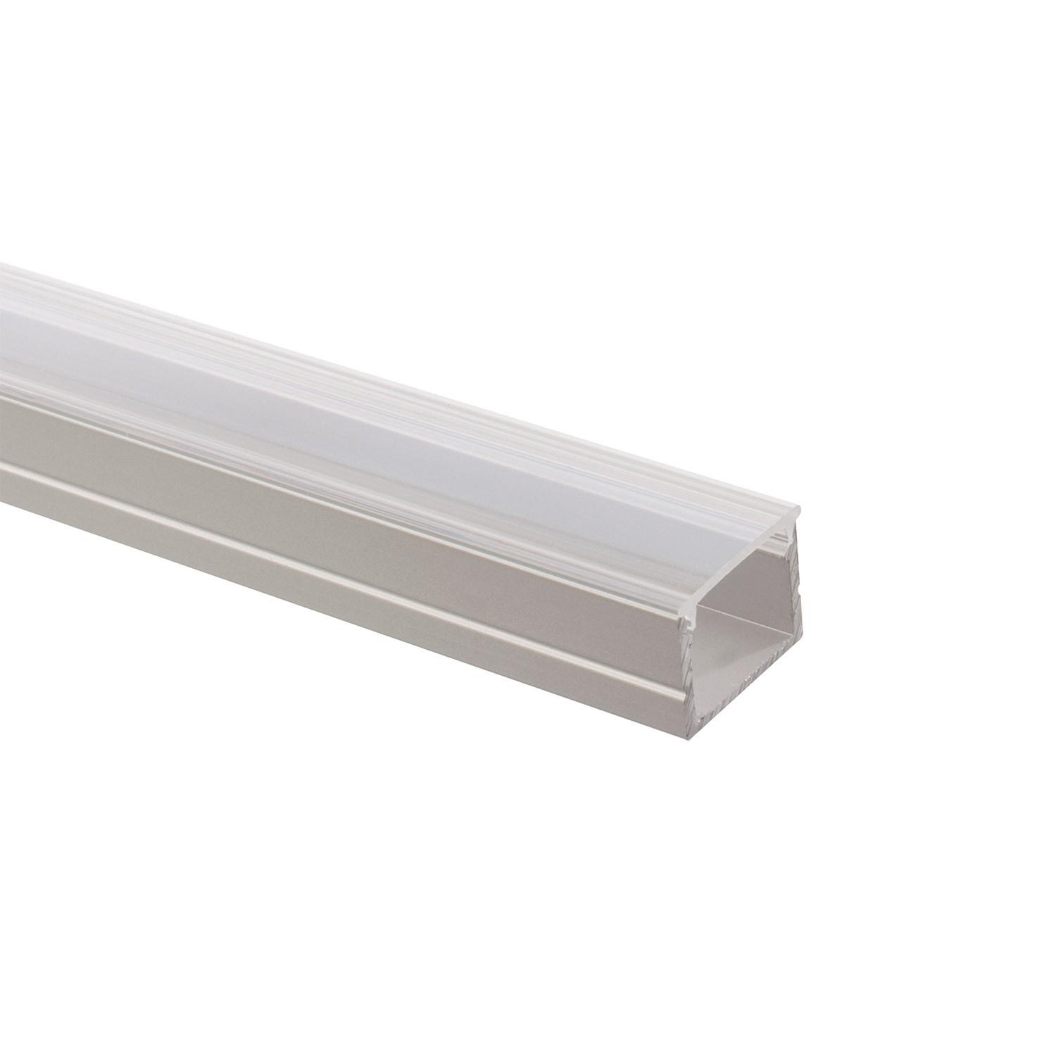 Aluminium Profiel met Heldere deksel voor Eénkleurig Led slang 220v | Lengte: 1 Meter, foto 3 van 3