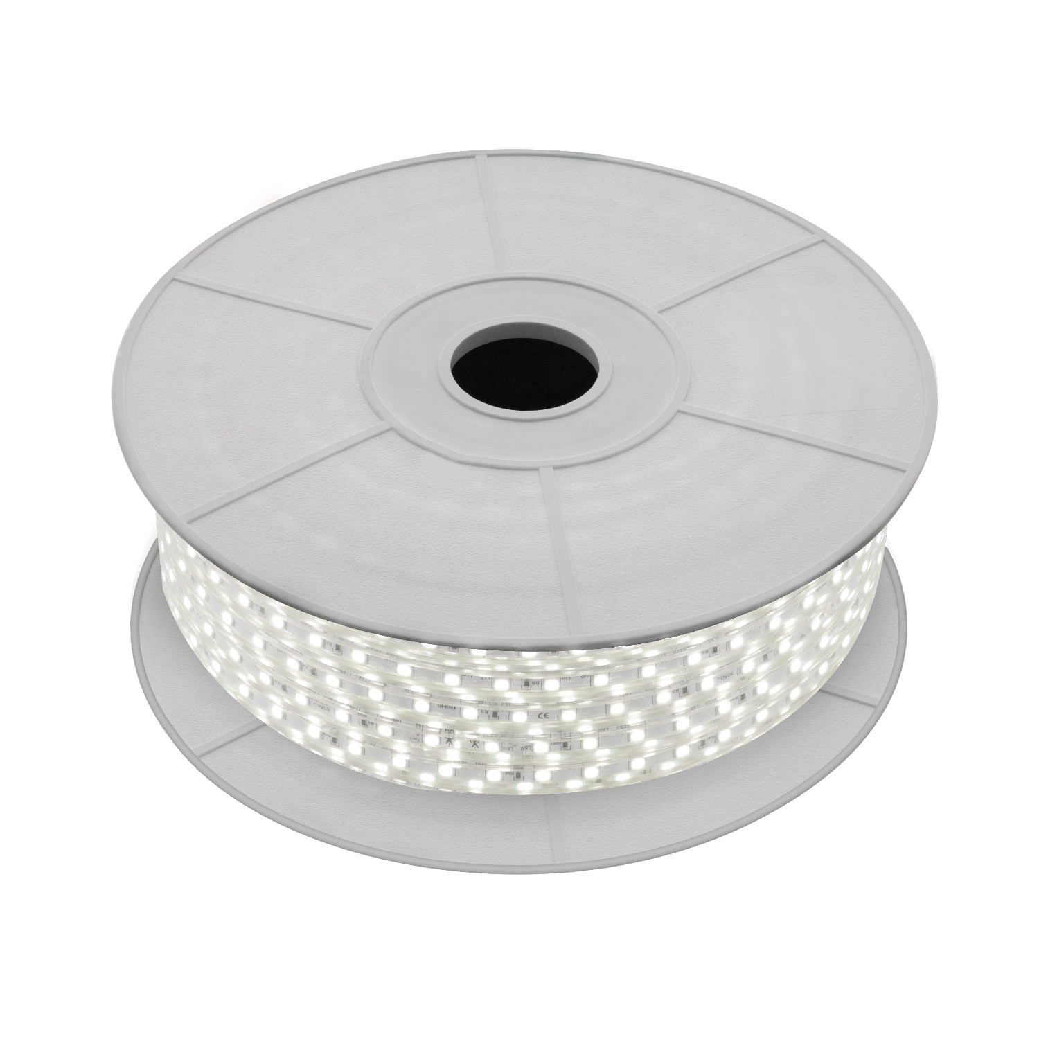 LED Lichtslang 4000K Neutraal Wit, Rol: 50 Meter, 5w/m, 60 leds/m, 500lm/m, IP65, 230V, 2 Jaar Garantie, foto 5 van 5