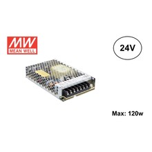 MeanWell Led Strip voeding 24V/150W/6A, Max: 120w, 2 Jaar Garantie