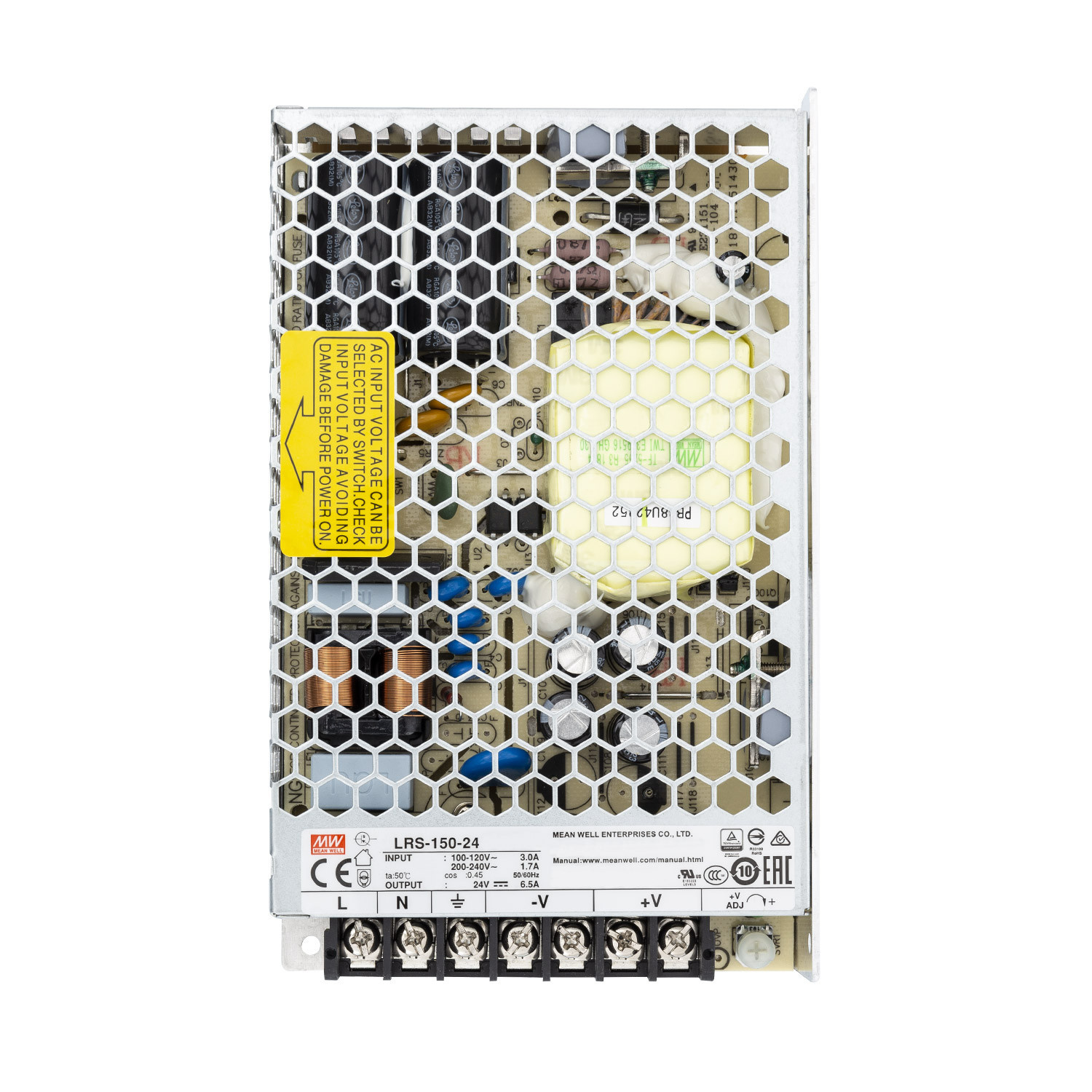 MeanWell Led Strip voeding 24V/150W/6A, Max: 120w, 2 Jaar Garantie, foto 2 van 2