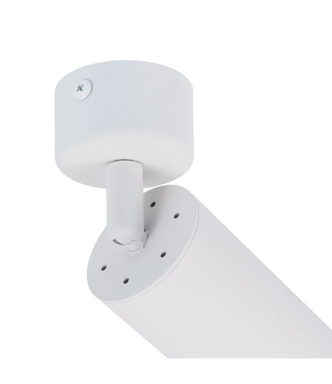 Opbouw Led Spot armatuur met GU10 Fitting met lange koker, witkleurige behuizing