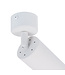 Opbouw Led Spot armatuur met GU10 Fitting met lange koker, witkleurige behuizing