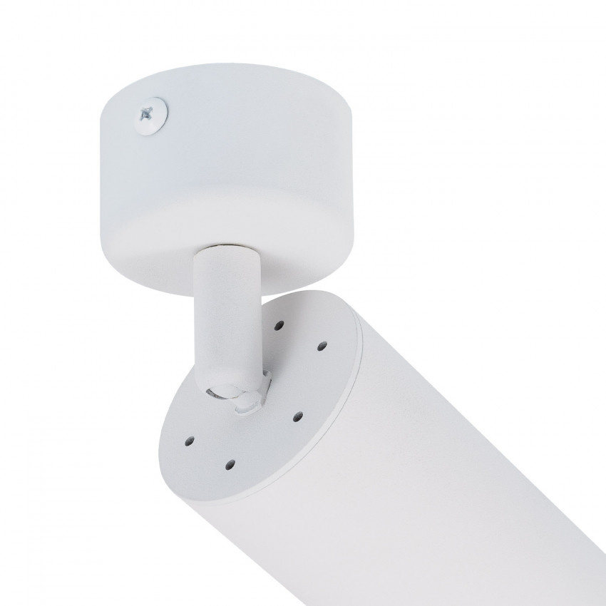 Opbouw Led Spot armatuur met GU10 Fitting met lange koker, witkleurige behuizing, foto 3 van 4