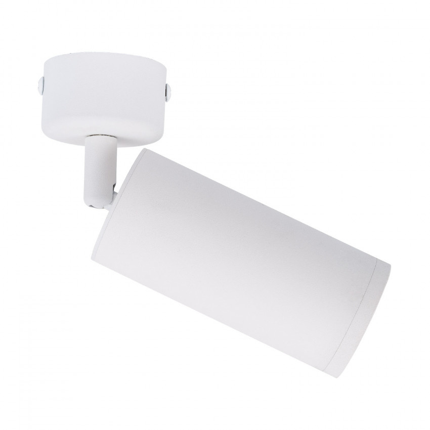 Opbouw Led Spot armatuur met GU10 Fitting met lange koker, witkleurige behuizing, foto 4 van 4