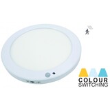 Led Inbouw/Opbouw Downlighter 18w, Ø220mm, 1600-1800 Lumen, CCT, IP20, Met bewegingssensor, 2 Jaar Garantie