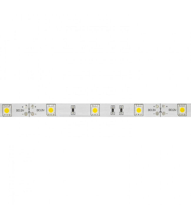 UITVERKOOP: Led Strip ROL 5 Meter 5050SMD, 4,8w/m, 30 led/m, 400Lm/m, 4000K Neutraal wit, 12v, IP65, 10mm