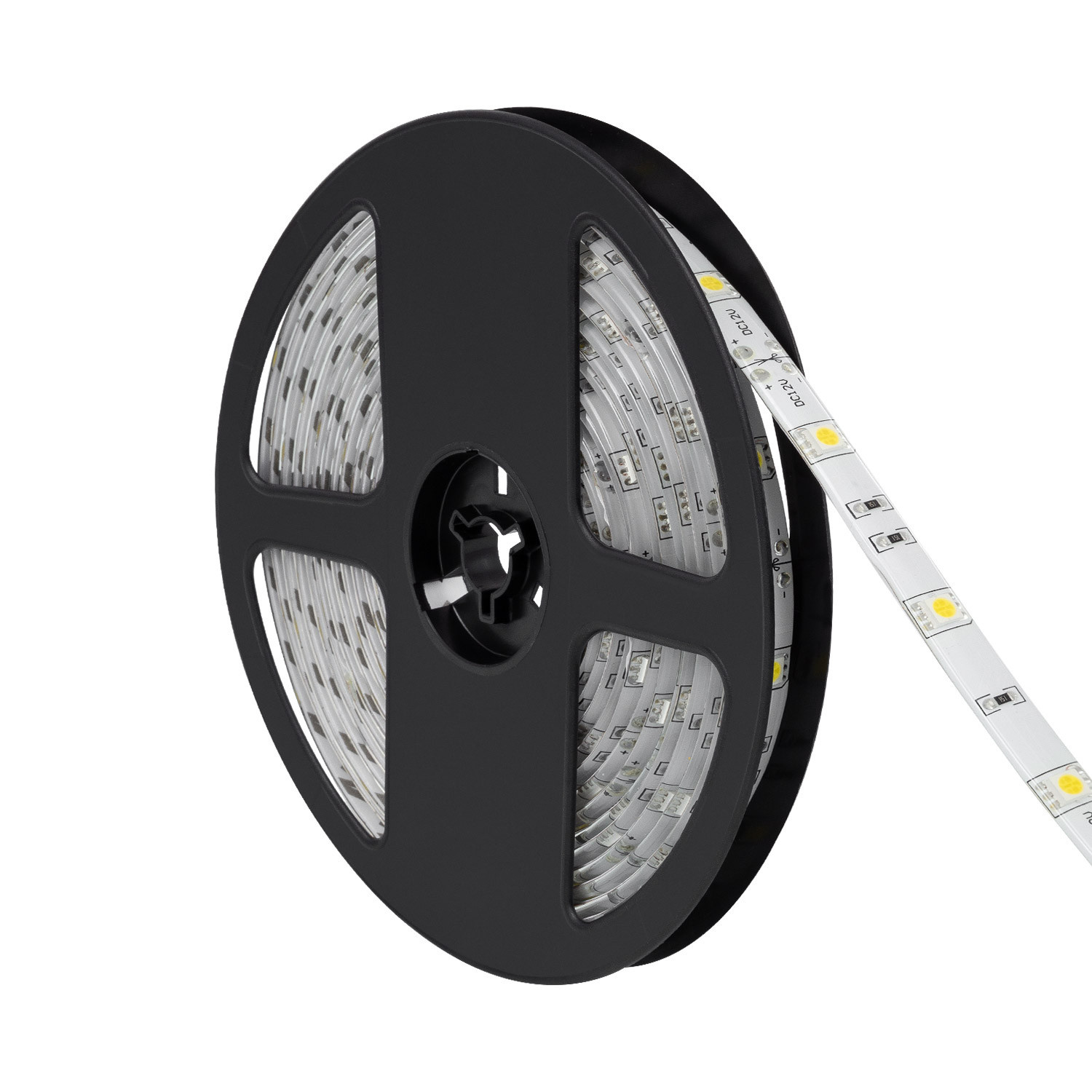 UITVERKOOP: Led Strip ROL 5 Meter 5050SMD, 4,8w/m, 30 led/m, 400Lm/m, 4000K Neutraal wit, 12v, IP65, 10mm, foto 4 van 5
