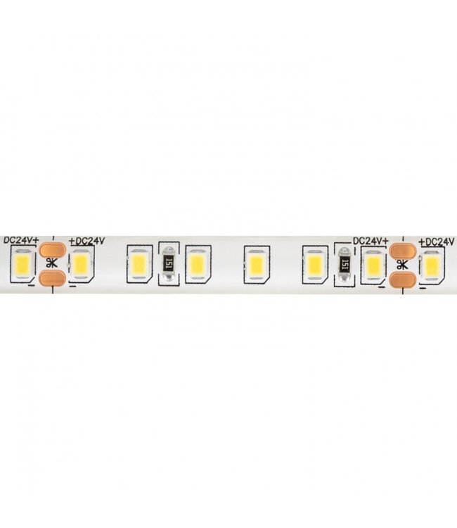 UITVERKOOP: Led Strip ROL 5 Meter 2835SMD, 10,5w/m, 120 led/m, 1100Lm/m, 6000K Daglicht wit, 24v, IP65, 8mm