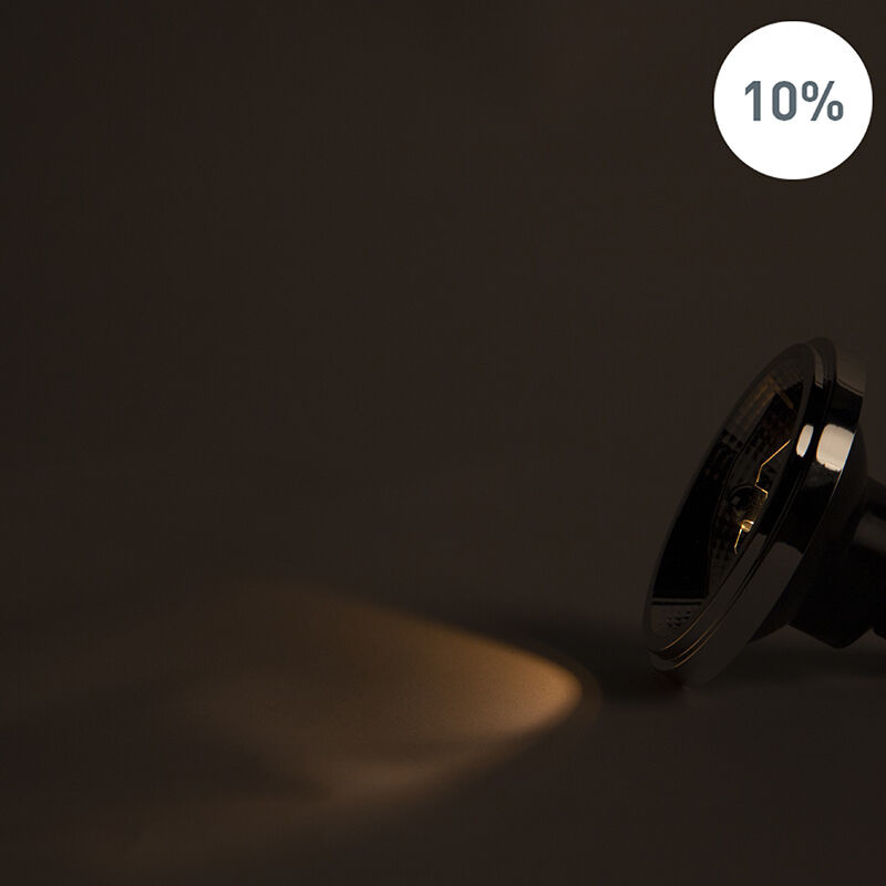 GU10 AR111 LED Spot 11w, 700 Lumen, Dim To Warm, 24°, Dimbaar, 2 Jaar Garantie, foto 3 van 6