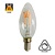E14 Filament Kaarslamp 4w, H Spiraal, 180 Lumen, Dimbaar, 2 jaar garantie