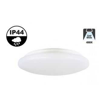 Led Plafonnière 15w, 1300 Lumen, IP44, Ø300mm, 2 jaar garantie