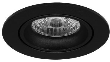 Led Spot Armatuur Zwart, Verdiept, Kantelbaar, IP20, Kliksysteem. Zaagmaat 72mm, foto 4 van 5