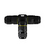 Waterdichte kabelverbinder T (3 uitgangen), IP68, Kabeldikte: 0,5-2,5 mm²